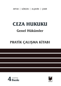 CEZA HUKUKU GENEL HÜKÜMLER CEZA HUKUKU GENEL HÜKÜMLER