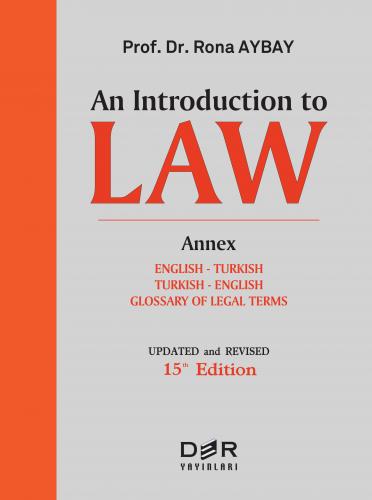 AN INTRODUCTION TO LAW Rona Aybay